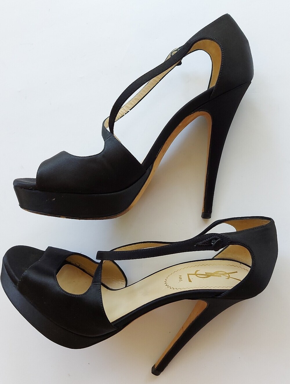 Yves Saint Laurent iconic Tribute platform sandals from the luxury brand (YSL).